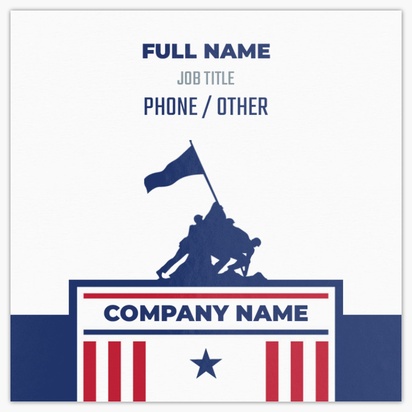 Design Preview for Design Gallery: Politics Glossy Business Cards, Square (2.5" x 2.5")