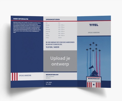 Voorvertoning ontwerp voor Ontwerpgalerij: Politiek Flyers en folders, Drieluik DL (99 x 210 mm)
