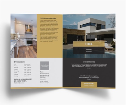 Designvorschau für Designgalerie: Falzflyer Immobiliengutachten & Investitionen, Einbruchfalz A5 (148 x 210 mm)