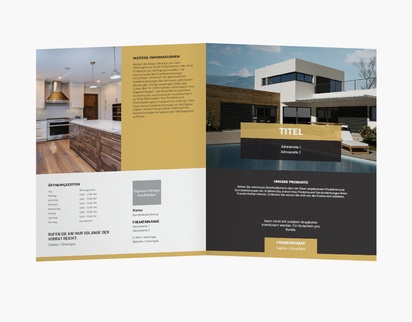 Designvorschau für Designgalerie: Falzflyer Hausabnahme, Einbruchfalz A4 (210 x 297 mm)