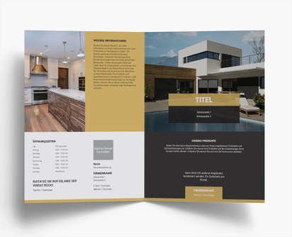 Designvorschau für Designgalerie: Falzflyer Immobiliengutachten & Investitionen, Einbruchfalz A4 (210 x 297 mm)
