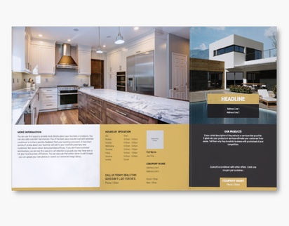 A real estate agency photo cream black design for Modern & Simple with 1 uploads