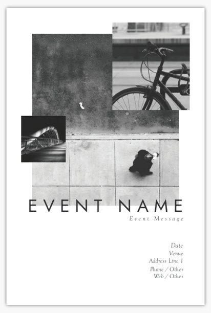 A photography art collector white gray design for Events