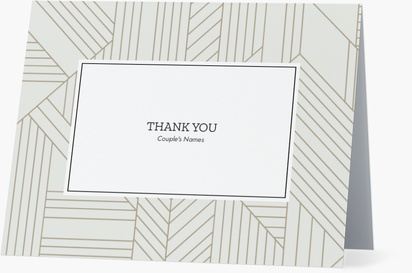 Design Preview for Thank You Cards: Examples and Templates, Folded 10.7 x 13.9 cm