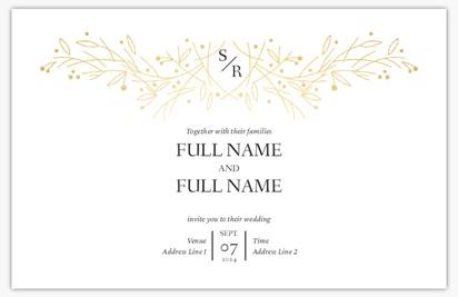 Design Preview for Design Gallery: Monograms Wedding Invitations