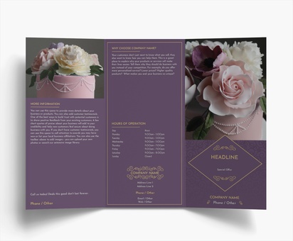 Design Preview for Design Gallery: Bakeries Folded Leaflets, Tri-fold DL (99 x 210 mm)