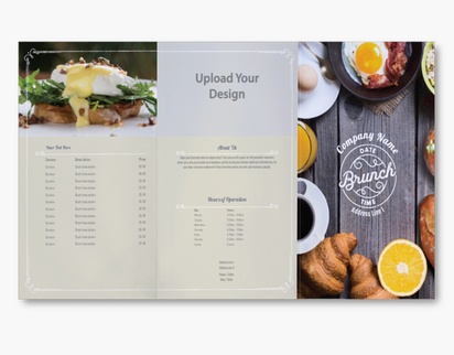 Design Preview for Design Gallery: Bakeries Custom Brochures, 9" x 16" Tri-fold