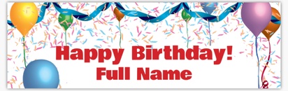 Design Preview for Design Gallery: Birthday Vinyl Banners, 76 x 244 cm