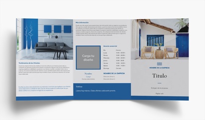 Vista previa del diseño de Galería de diseños de folletos plegados para sector inmobiliario, Tríptico A5 (148 x 210 mm)
