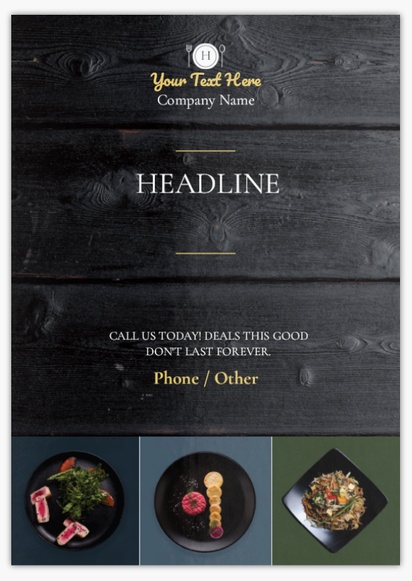 Design Preview for Design Gallery: Food & Beverage Flyers & Leaflets,  No Fold/Flyer A4 (210 x 297 mm)