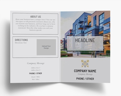 Design Preview for Design Gallery: Urban Planning Folded Leaflets, Bi-fold A6 (105 x 148 mm)
