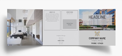 Design Preview for Design Gallery: Urban Planning Folded Leaflets, Tri-fold Square (148 x 148 mm)