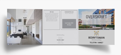 Forhåndsvisning av design for Designgalleri: Byplanlegging Brosjyrer, 3-fløyet Kvadratisk 148 x 148 mm