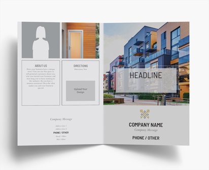 Design Preview for Design Gallery: Estate Agents Folded Leaflets, Bi-fold A4 (210 x 297 mm)
