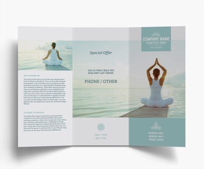 Design Preview for Design Gallery: Health & Wellness Flyers & Leaflets, Tri-fold DL (99 x 210 mm)
