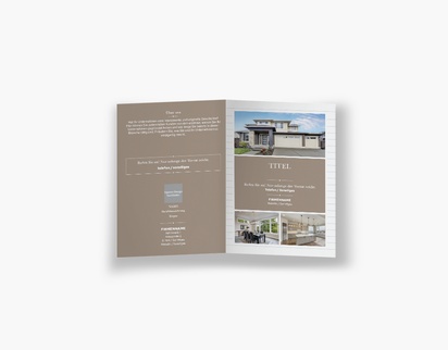 Designvorschau für Designgalerie: Falzflyer Immobilien, Einbruchfalz A6 (105 x 148 mm)