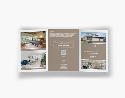 Designvorschau für Designgalerie: Falzflyer Immobilien, Wickelfalz A6 (105 x 148 mm)