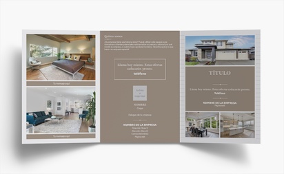 Vista previa del diseño de Galería de diseños de folletos plegados para agentes inmobiliarios, Tríptico A6 (105 x 148 mm)