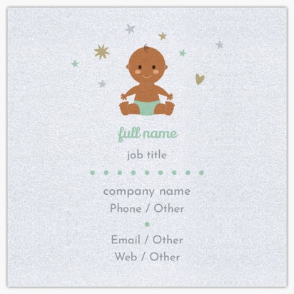 Design Preview for Design Gallery: Pregnancy & Childbirth Pearl Business Cards