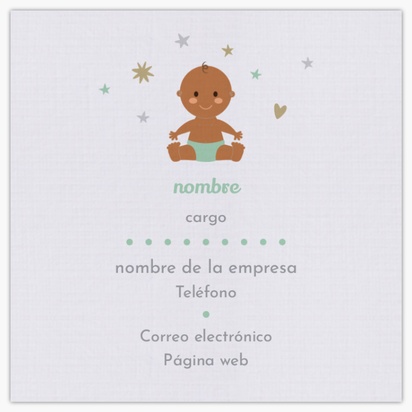 Vista previa del diseño de Galería de diseños de tarjetas con acabado lino para embarazo y parto