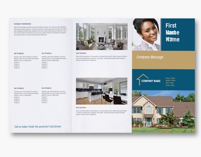 Design Preview for Design Gallery: Real Estate Agents Custom Brochures, 8.5" x 14" Tri-fold
