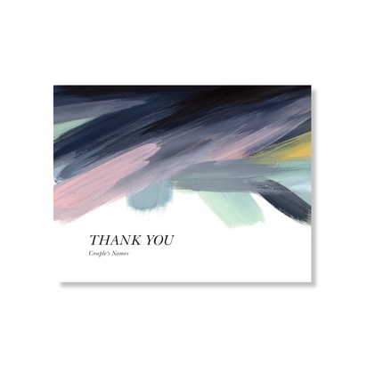 Design Preview for Design Gallery: Bold & Colourful Thank You Cards, Flat 13.9 x 10.7 cm