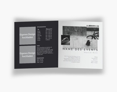 Designvorschau für Designgalerie: Falzflyer Musik, Einbruchfalz Quadratisch (148 x 148 mm)