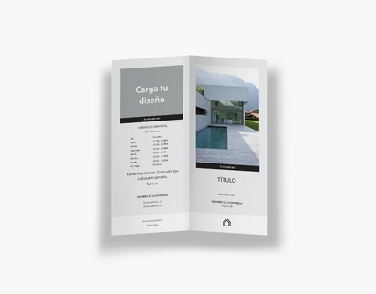 Vista previa del diseño de Galería de diseños de folletos plegados para planificación urbanística, Díptico DL (99 x 210 mm)