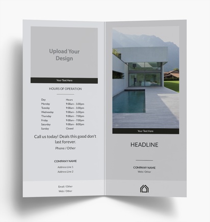 Design Preview for Design Gallery: Property Management Folded Leaflets, Bi-fold DL (99 x 210 mm)