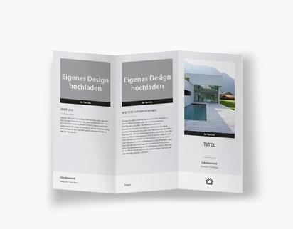 Designvorschau für Designgalerie: Falzflyer Hausabnahme, Zickzackfalz DL (99 x 210 mm)