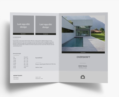 Forhåndsvisning av design for Designgalleri: Arkitektur Brosjyrer, 2-fløyet A4 (210 x 297 mm)