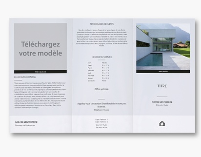 Aperçu du graphisme pour Galerie de modèles : Dépliants, Architecte d'intérieur, 8.5 x 14 po Trois volets