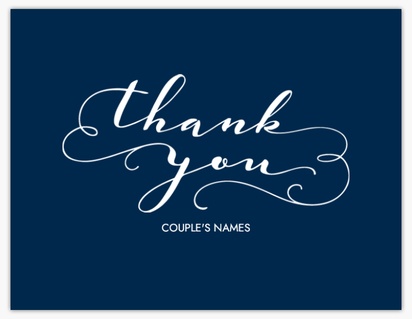 Design Preview for Design Gallery: Nautical Thank You Cards, Flat