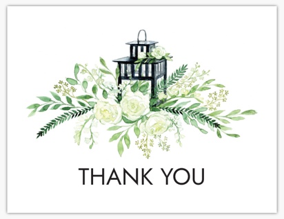 Design Preview for Wedding Thank You Cards, Flat Standard