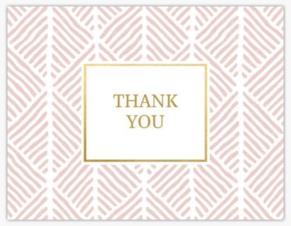 Design Preview for Design Gallery: Patterns & Textures Thank You Cards, Flat