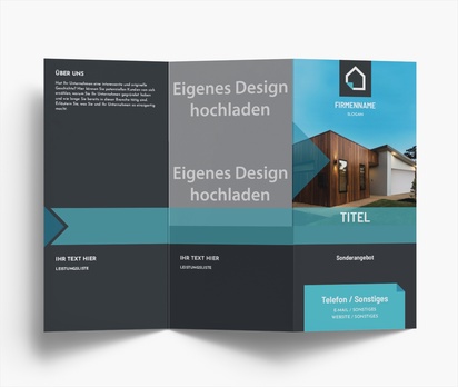 Designvorschau für Designgalerie: Falzflyer Immobilien-Entwicklung, Zickzackfalz DL (99 x 210 mm)