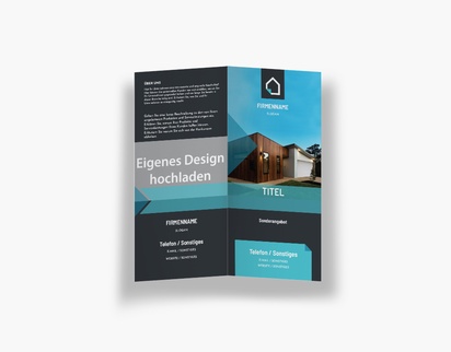Designvorschau für Designgalerie: Falzflyer Immobilien-Entwicklung, Einbruchfalz DL (99 x 210 mm)