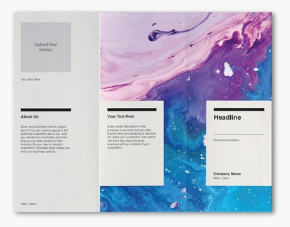 Design Preview for Art Galleries Custom Brochures Templates, 8.5" x 11" Z-fold