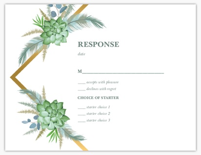 Design Preview for Design Gallery: Bohemian RSVP Cards, 13.9 x 10.7 cm