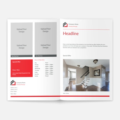 Design Preview for Design Gallery: House Constructions And Repairs  Brochures, A5 Bi-fold