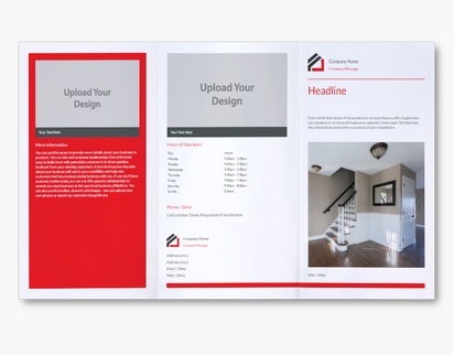 A agency rent red gray design for Modern & Simple with 2 uploads