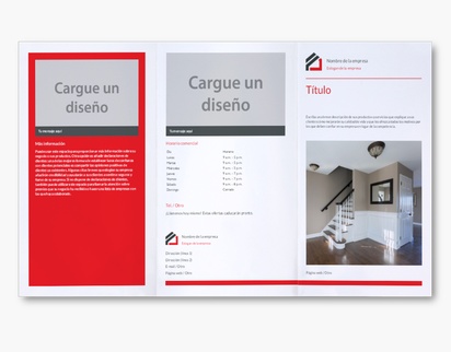 Un agencia alquilar diseño rojo gris para Moderno y sencillo con 2 imágenes