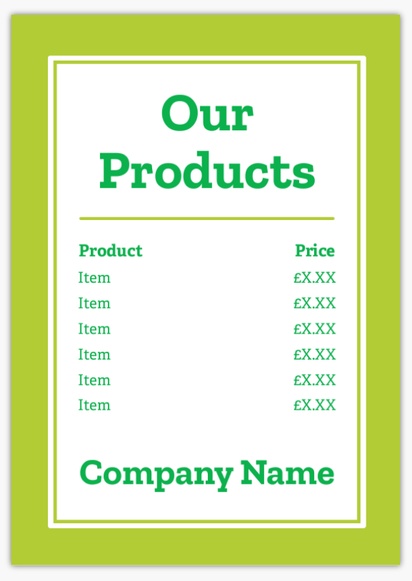 Design Preview for Design Gallery: Retail Plastic Signs, A3 (297 x 420 mm)