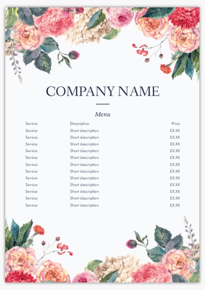 Design Preview for Design Gallery: Nail Salons Plastic Signs, A1 (594 x 841 mm)