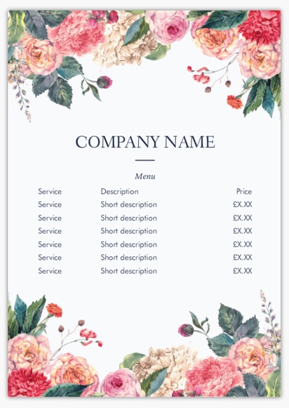 Design Preview for Design Gallery: Nail Salons Plastic Signs, A3 (297 x 420 mm)