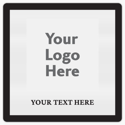 A logo photo gray black design with 1 uploads