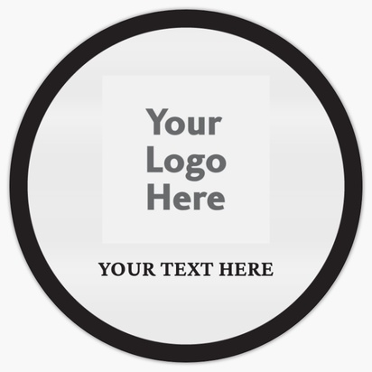Design Preview for Business Services Reusable Stickers Templates, 3" x 3" Circle Horizontal