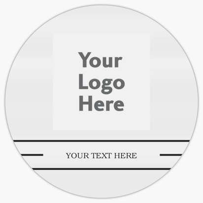 Design Preview for Law, Public Safety & Politics Reusable Stickers Templates, 3" x 3" Circle Horizontal