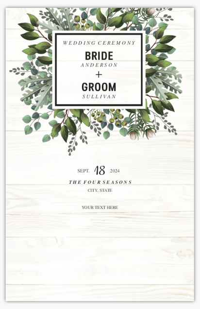 A bryllup invitation modern white gray design for Summer