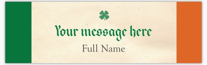 Design Preview for Design Gallery: St. Patrick's Day Vinyl Banners, 76 x 244 cm